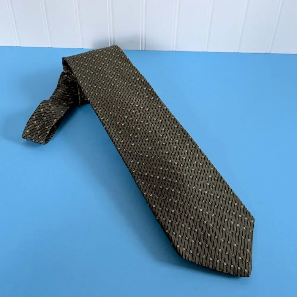 Bugatti Brown Textured Silk Tie